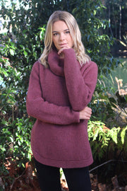 Stratus Cowl Neck Possum Merino Jumper